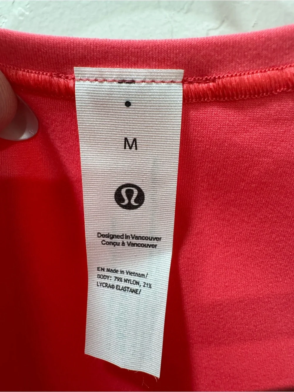 NWT Lululemon Wundermost Ultra-Soft Nulu Square-Neck Sleeveless Bodysuit Pink M